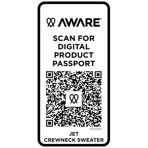 Jersey reciclado de cuello redondo unisex 