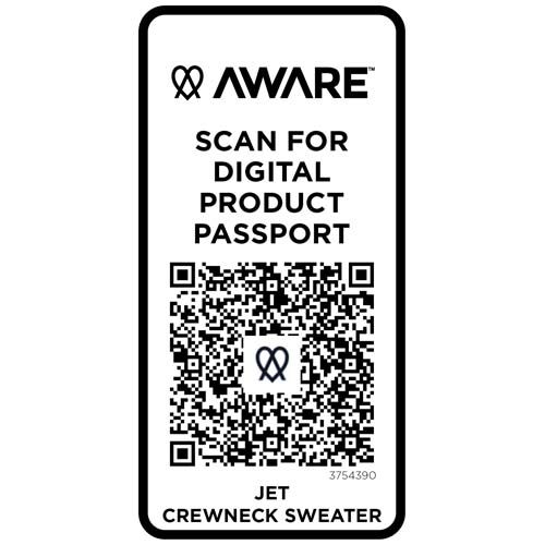 Jersey reciclado de cuello redondo unisex 