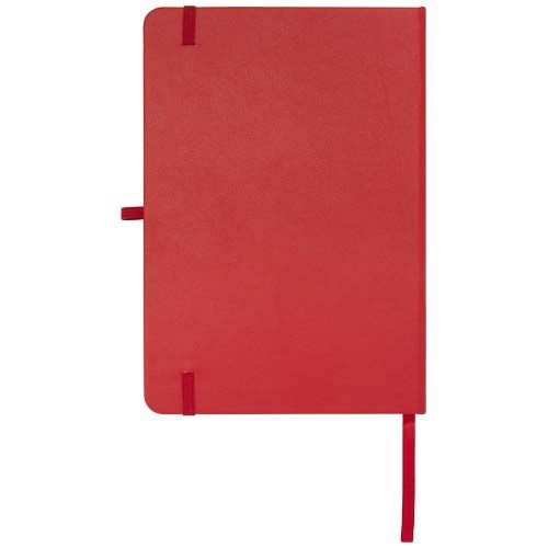 red Libreta de tapa dura A5 de material reciclado con páginas rayadas