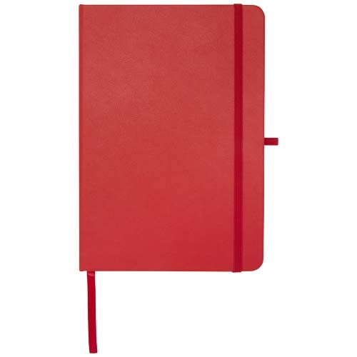 red Libreta de tapa dura A5 de material reciclado con páginas rayadas