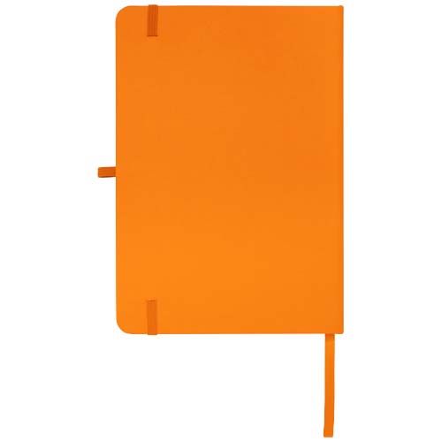 orange Libreta de tapa dura A5 de material reciclado con páginas rayadas