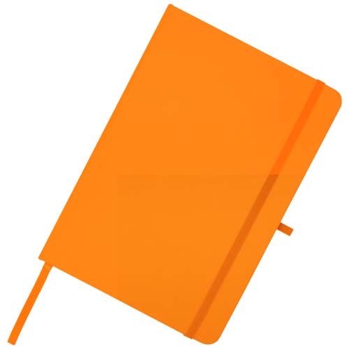 orange Libreta de tapa dura A5 de material reciclado con páginas rayadas