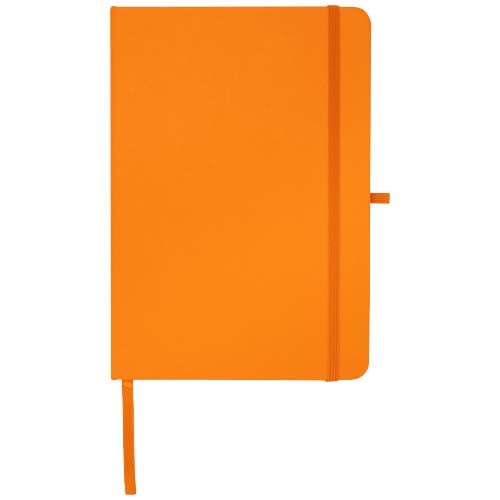 orange Libreta de tapa dura A5 de material reciclado con páginas rayadas