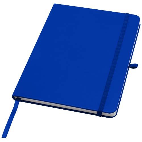 Libreta de tapa dura A5 de material reciclado con páginas rayadas 