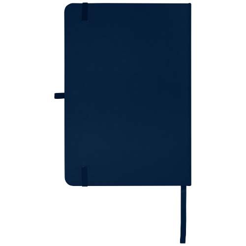 azul marino Libreta de tapa dura A5 de material reciclado con páginas rayadas