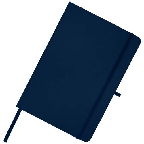 azul marino Libreta de tapa dura A5 de material reciclado con páginas rayadas