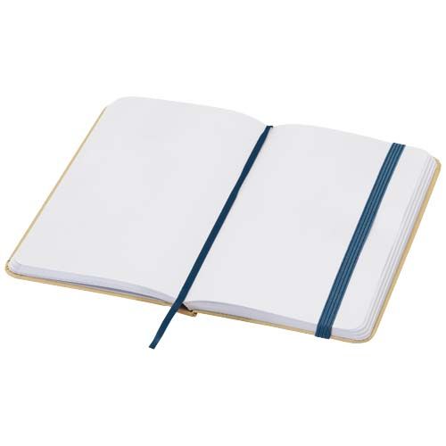 azul mar Libreta de tapa dura A6 de material reciclado con páginas lisas