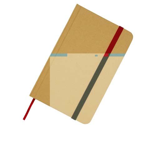 verde bosque Libreta de tapa dura A6 de material reciclado con páginas lisas