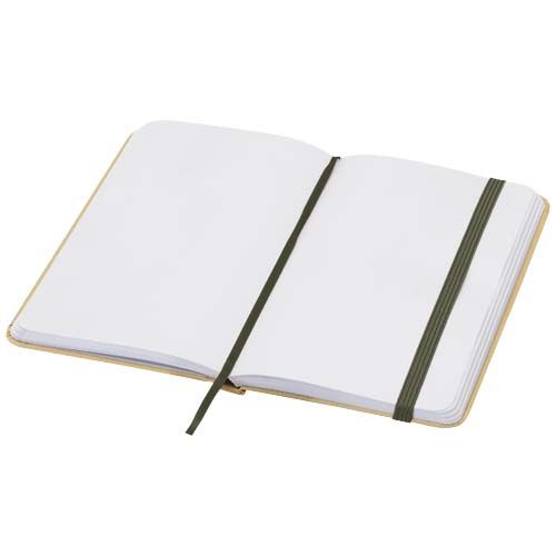 verde bosque Libreta de tapa dura A6 de material reciclado con páginas lisas