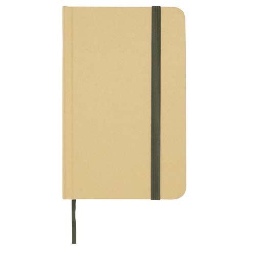 verde bosque Libreta de tapa dura A6 de material reciclado con páginas lisas