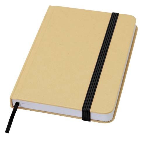 Libreta de tapa dura A6 de material reciclado con páginas lisas 