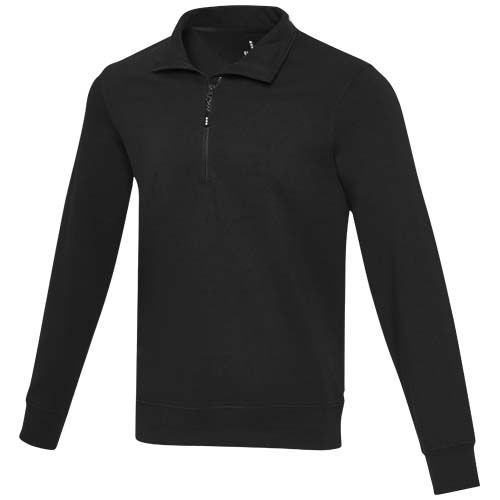 SUDADERA UNISEX DE MATERIAL RECICLADO CON CREMALLERA 1/4 AWARE™ DE 280 G/M² TIN