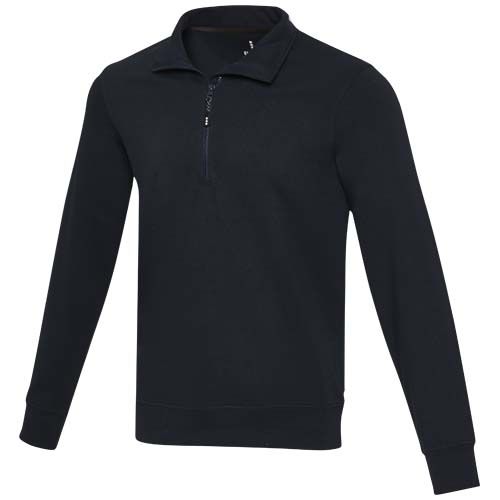 SUDADERA UNISEX DE MATERIAL RECICLADO CON CREMALLERA 1/4 AWARE™ DE 280 G/M² TIN