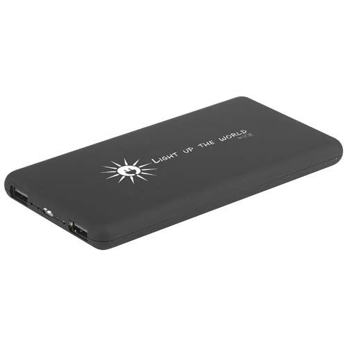 black SCX.design P30 8000 mAh bateria solar externa retroiluminada