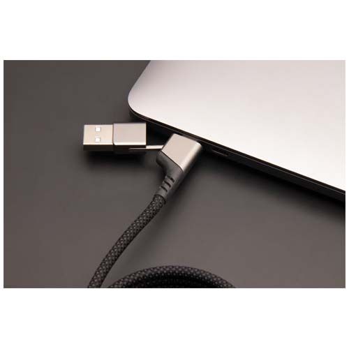 Cable de carga magnética ultrarrápida de 100 W 4 en 1 de rPET 