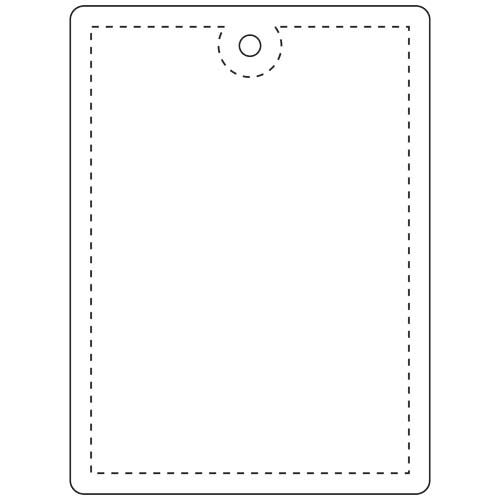 white Colgante rectangular ligero de PVC reflectante, tamaño grande