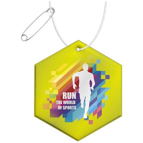 Colgante hexagonal ligero de PVC reflectante  