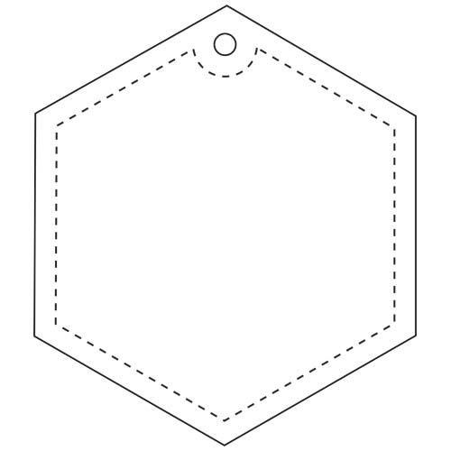 amarillo neón Colgante hexagonal ligero de PVC reflectante