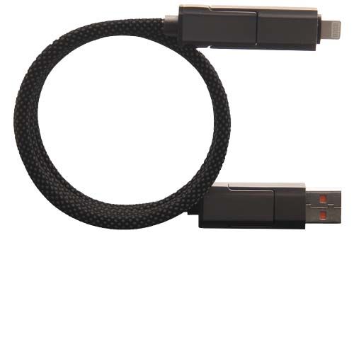 gris oscuro Cable magnético de 100 W con pantalla