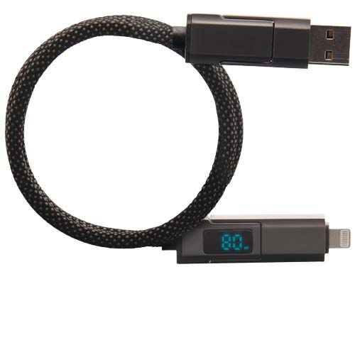 gris oscuro Cable magnético de 100 W con pantalla