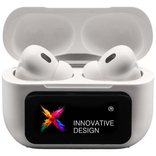 Auriculares con ANC y estuche de carga interactivo con pantalla táctil 