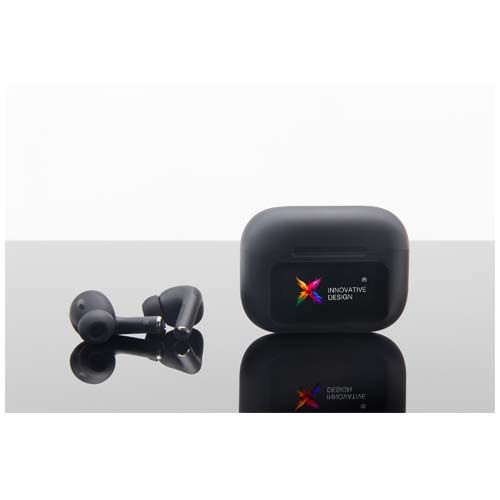 Auriculares con ANC y estuche de carga interactivo con pantalla táctil 