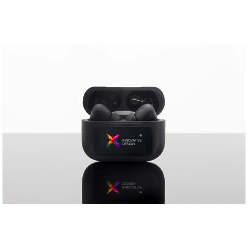 Auriculares con ANC y estuche de carga interactivo con pantalla táctil 