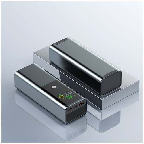 gray Batería externa de 100 W y 20 000 mAh para ordenador