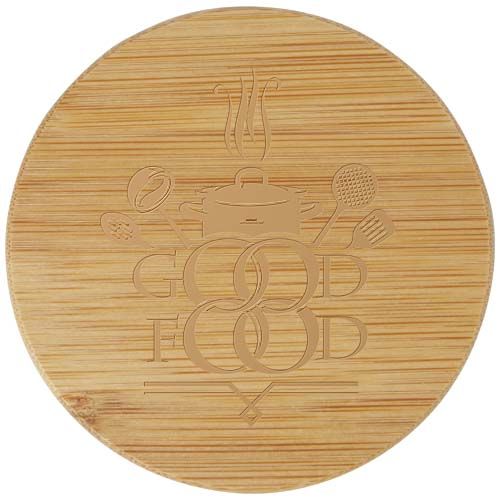 Tetera con filtro y tapa de bambú 