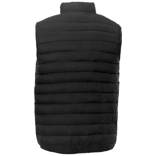 black Chaleco aislante de material reciclado para hombre