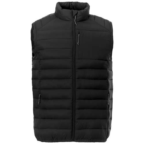 black Chaleco aislante de material reciclado para hombre