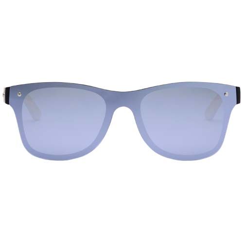 plateado Gafas de sol con patillas de bambú