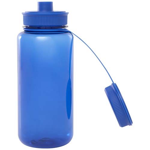 Botella deportiva de RPET con certificado RCS, de 900 ml y con tapa multifunción 
