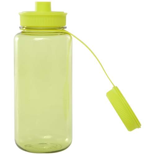Botella deportiva de RPET con certificado RCS, de 900 ml y con tapa multifunción 