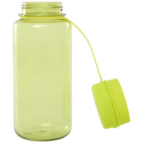 Botella deportiva de RPET con certificado RCS, de 900 ml y con tapa multifunción 