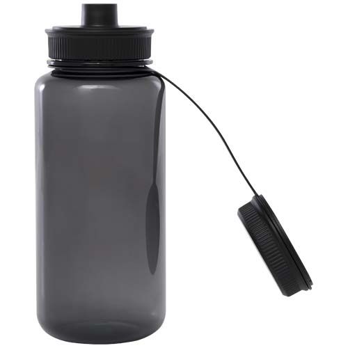 Botella deportiva de RPET con certificado RCS, de 900 ml y con tapa multifunción 