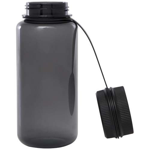 Botella deportiva de RPET con certificado RCS, de 900 ml y con tapa multifunción 