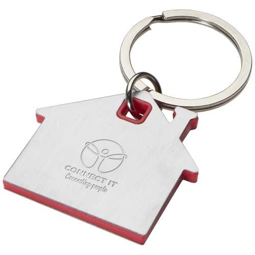 red Llavero con forma de casa