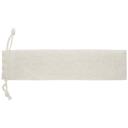 natural Cubertería de 5 piezas de acero inoxidable y madera de haya