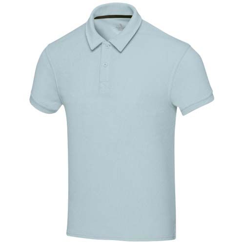 azul celeste Polo unisex de rizo reciclado