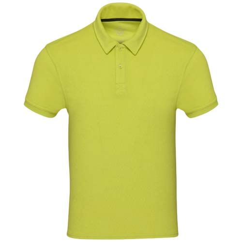 verde lima Polo unisex de rizo reciclado