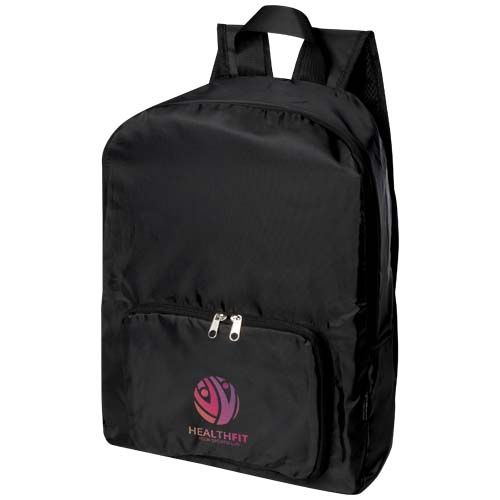 black Mochila plegable de RPET de 15 litros