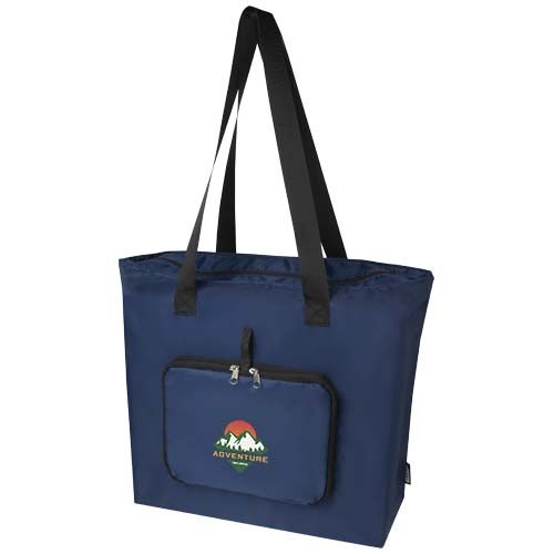 azul marino Bolsa Tote plegable de RPET de 16 litros