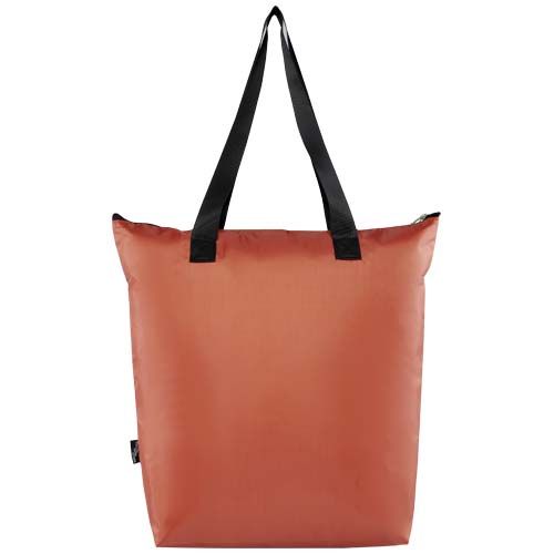 rojo de ladrillo Bolsa Tote nevera plegable de RPET de 15 litros