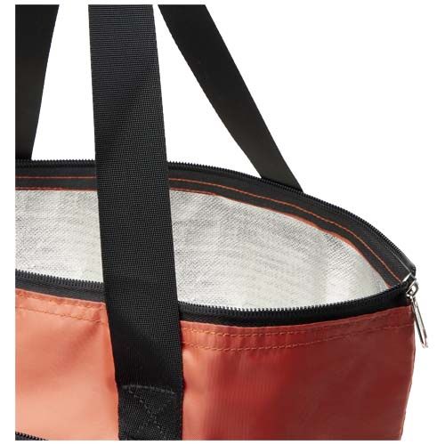 rojo de ladrillo Bolsa Tote nevera plegable de RPET de 15 litros