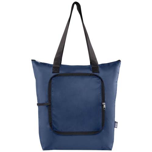 azul marino Bolsa Tote nevera plegable de RPET de 15 litros