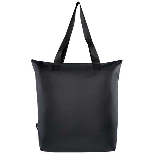 black Bolsa Tote nevera plegable de RPET de 15 litros