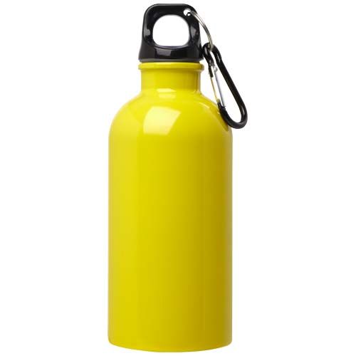 yellow Bidón de 400 ml de acero inoxidable con certificado RCS con mosquetón