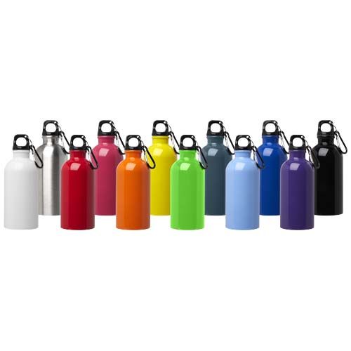 yellow Bidón de 400 ml de acero inoxidable con certificado RCS con mosquetón
