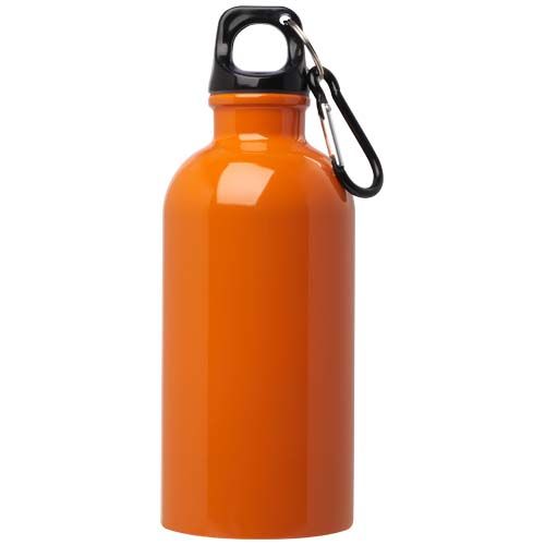 orange Bidón de 400 ml de acero inoxidable con certificado RCS con mosquetón